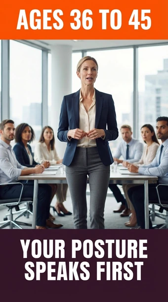 Ages 36 to 45: your posture speaks first