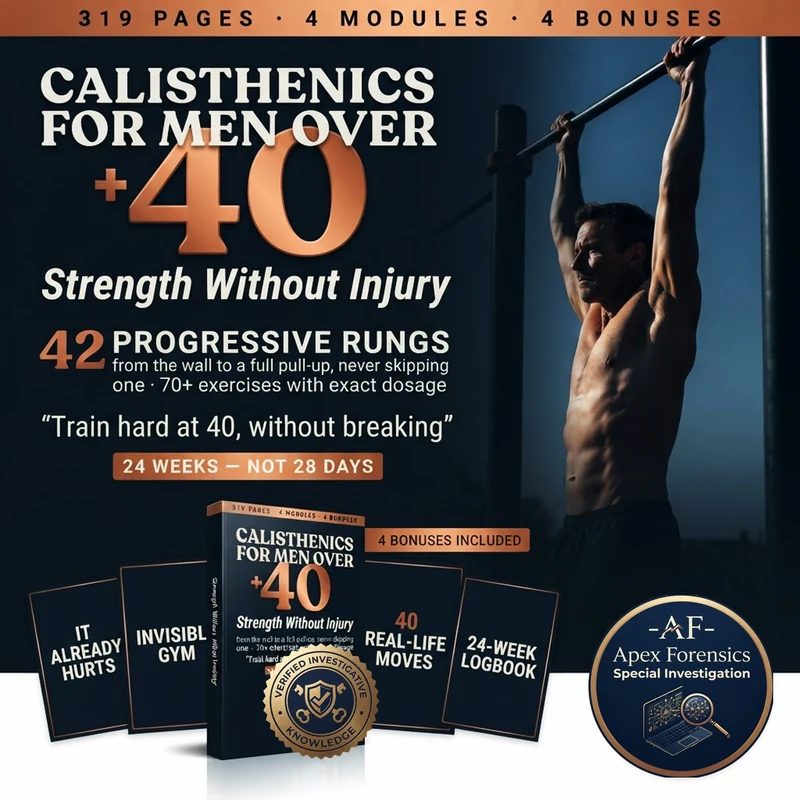 Calisthenics for Men Over 40, Strength Without Injury, with 4 bonuses included