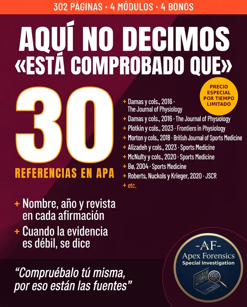 Treinta referencias científicas en formato APA, con nombre, año y revista