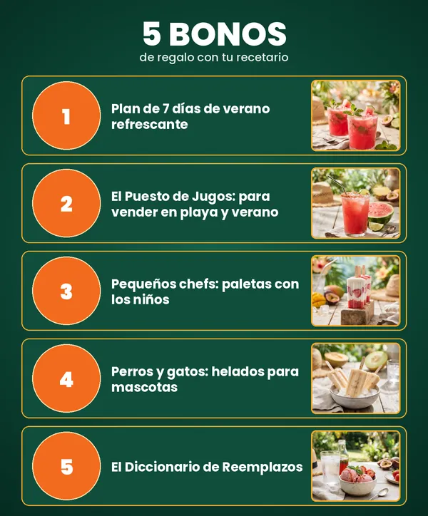 Los 5 bonos de regalo que vienen incluidos