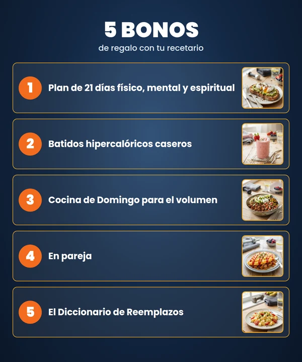 Los 5 bonos de regalo que vienen incluidos