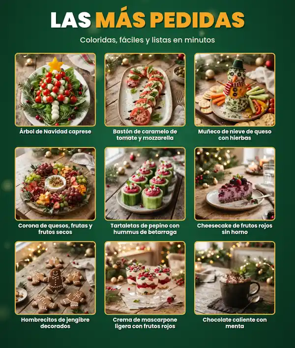Las recetas más pedidas del recetario de Navidad