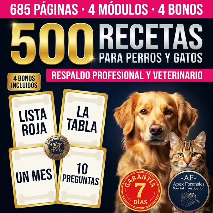 500 Recetas Caseras para Perros y Gatos