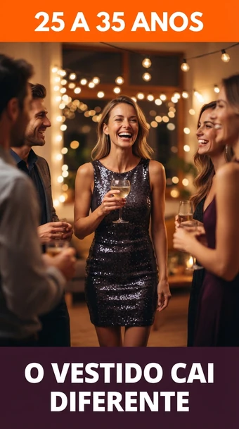 De 25 a 35 anos: o vestido cai diferente