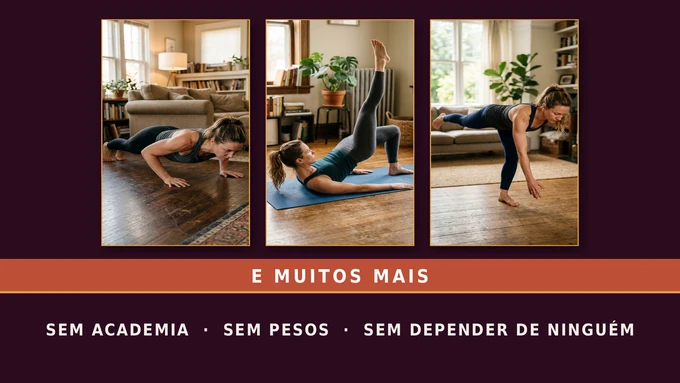 E muitos mais: sem academia, sem pesos, sem depender de ninguém