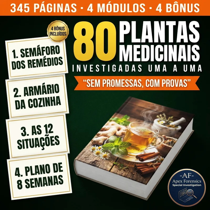 80 Plantas Medicinais investigadas uma a uma